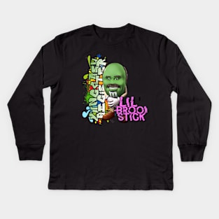 Yung Cash Register aka Lil' Broomstick Kids Long Sleeve T-Shirt